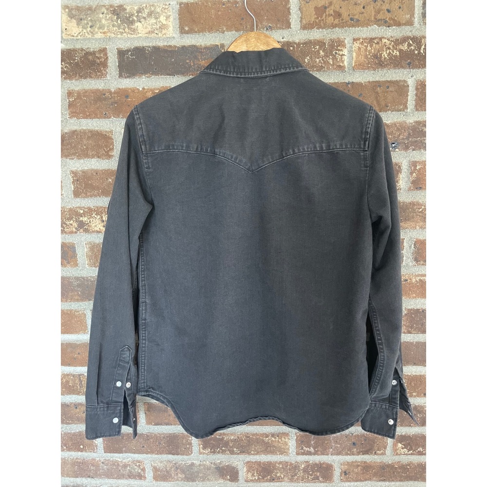 Levi's Denim Vintage Black Pearl Snap Western Shirt - Picture 8 of 8